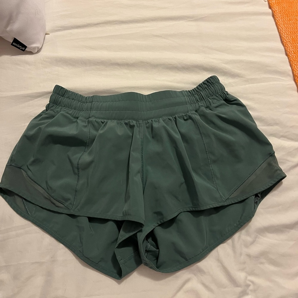 Army green Hotty hot lululemon shorts